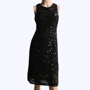 NANETTE LEPORE Black Sequin Roulette Dress